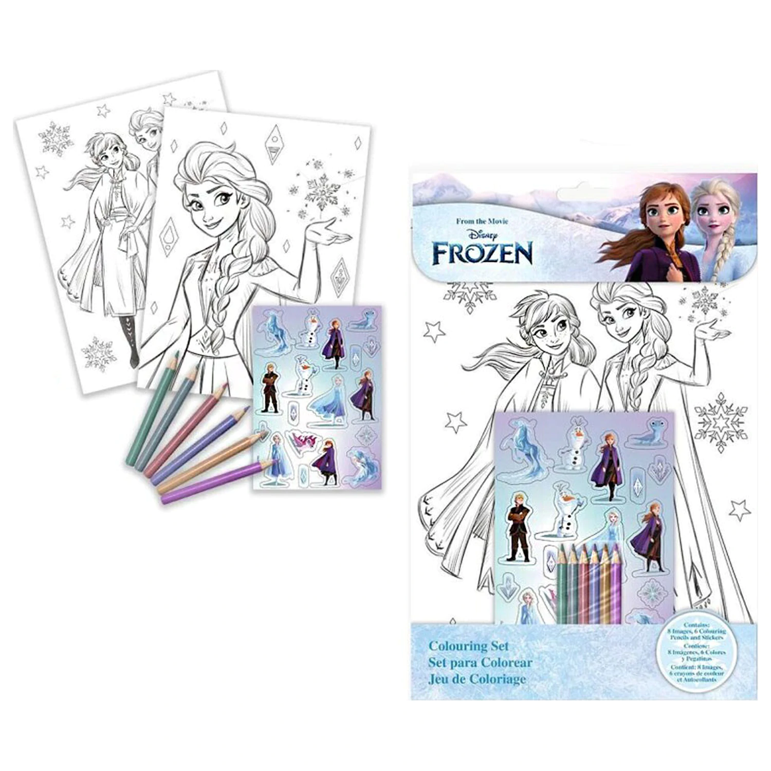 Disney Frozen Believe carte de colorat + set de abtibilduri poza produsului