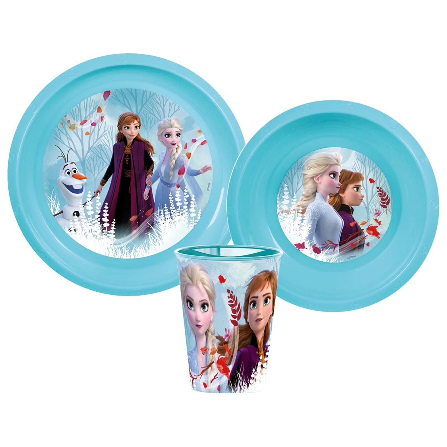 Disney Frozen Blue Forest set de vesela, set din plastic poza produsului