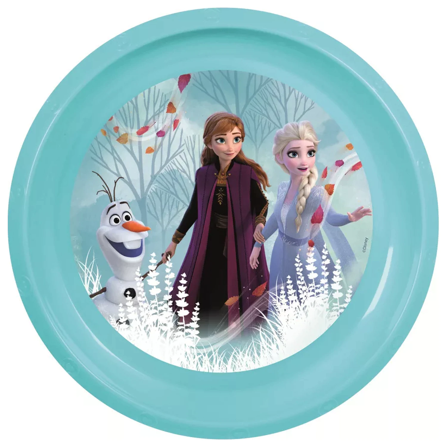 Farfurie plata din plastic Disney Frozen Blue Forest poza produsului