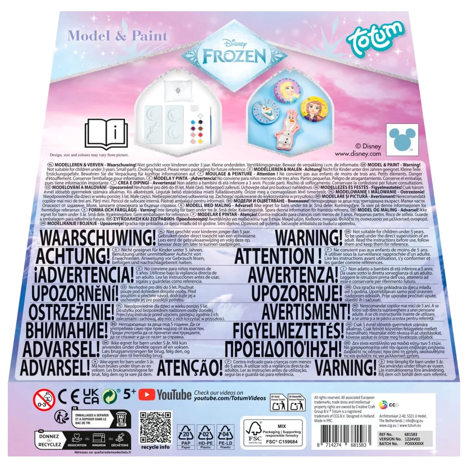 Disney Frozen Destiny Plaster Kit de turnare poza produsului