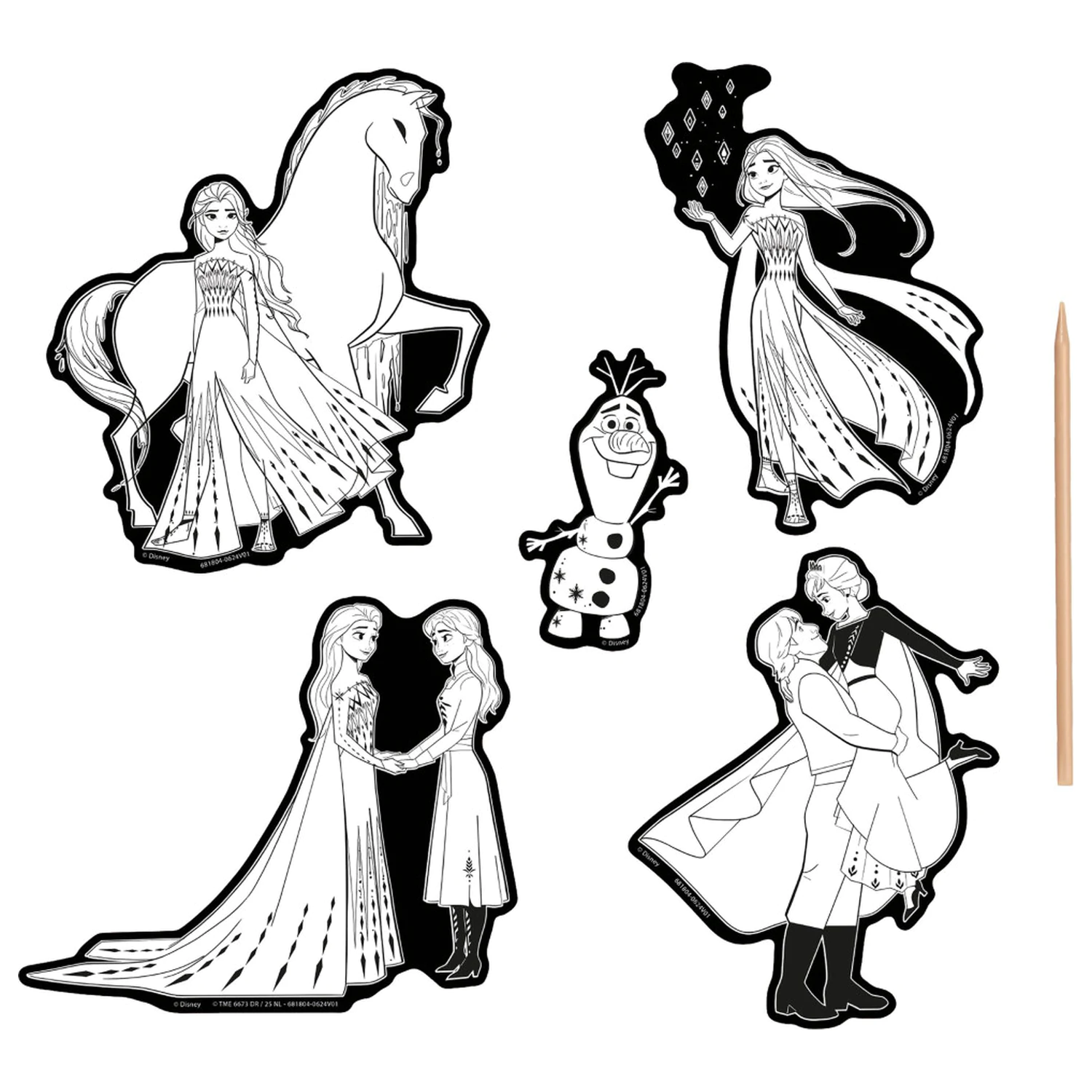 Disney Frozen Destiny Scratch Art Set autocolante poza produsului