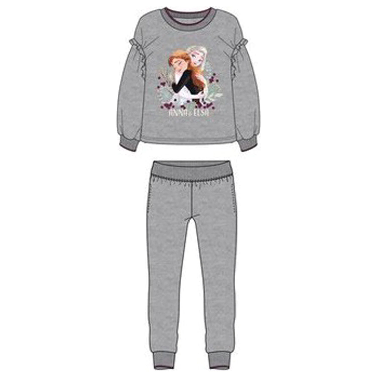 Disney Frozen Fondness Grey Kids Sequin Trening, Set de jogging poza produsului