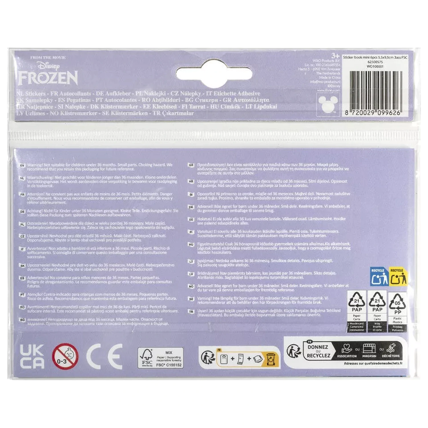 Disney Frozen Friends set mini stickere 6 piese poza produsului