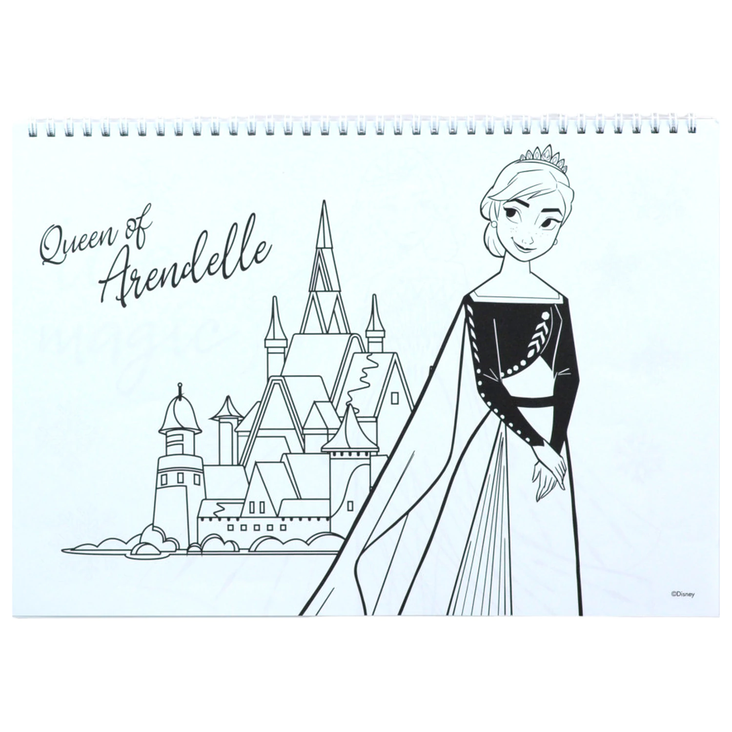 Disney Frozen Heart A/4 Bloc de desen spiralat 40 de foi cu autocolante poza produsului