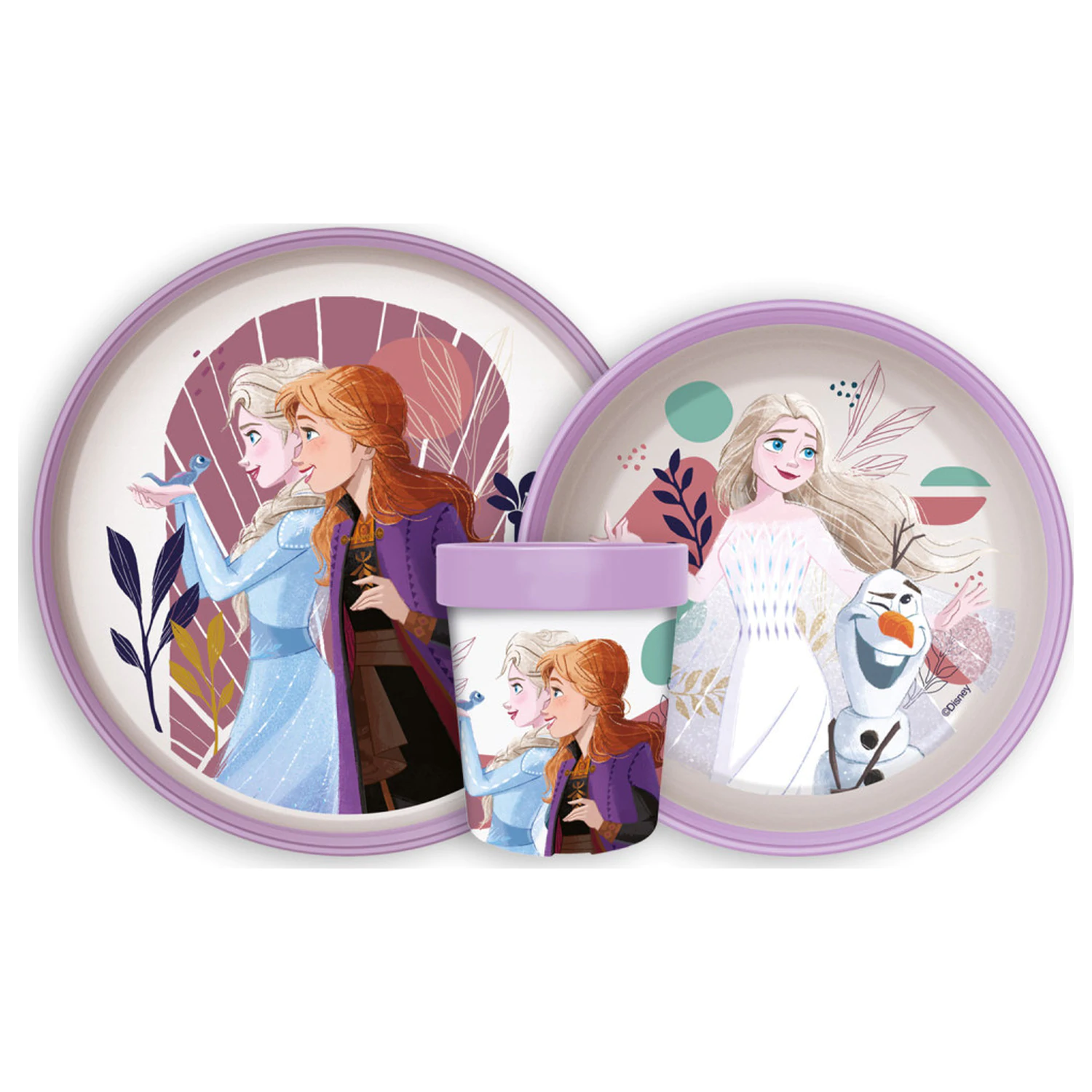 Disney Frozen Journey set de vesela antiderapant, din micro plastic poza produsului