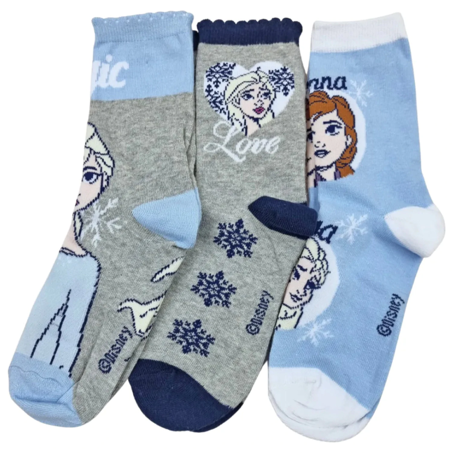 Disney Frozen Magic Blue Kids Sosete 31/34 poza produsului