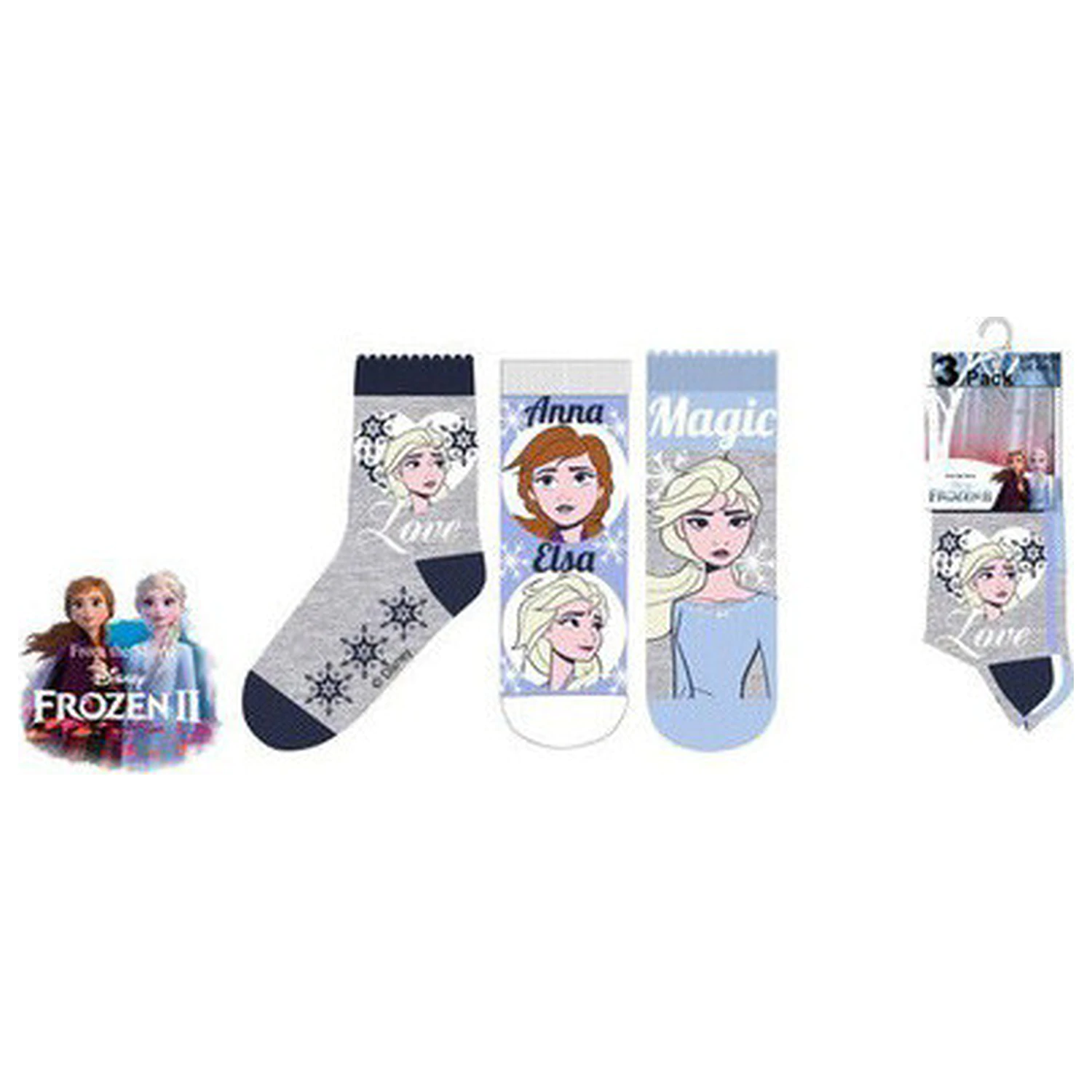 Disney Frozen Magic Blue Kids Sosete 31/34 poza produsului