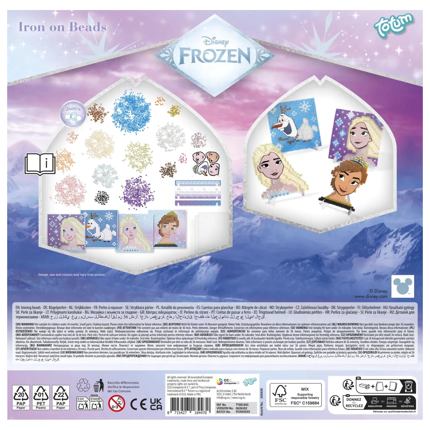 Disney Frozen Magic Set creativ de margele cu lipire la cald poza produsului