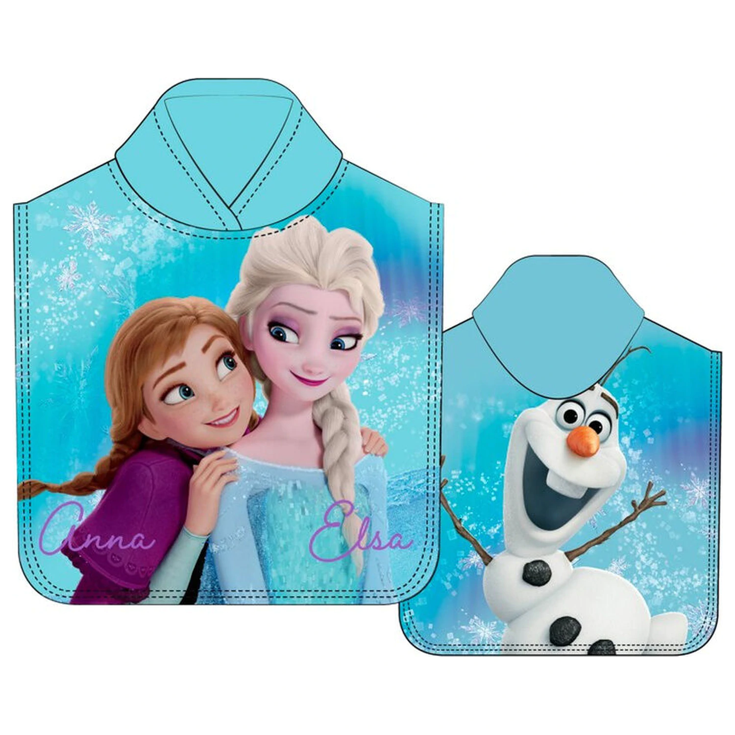Disney Frozen prosop poncho din microfibra poza produsului