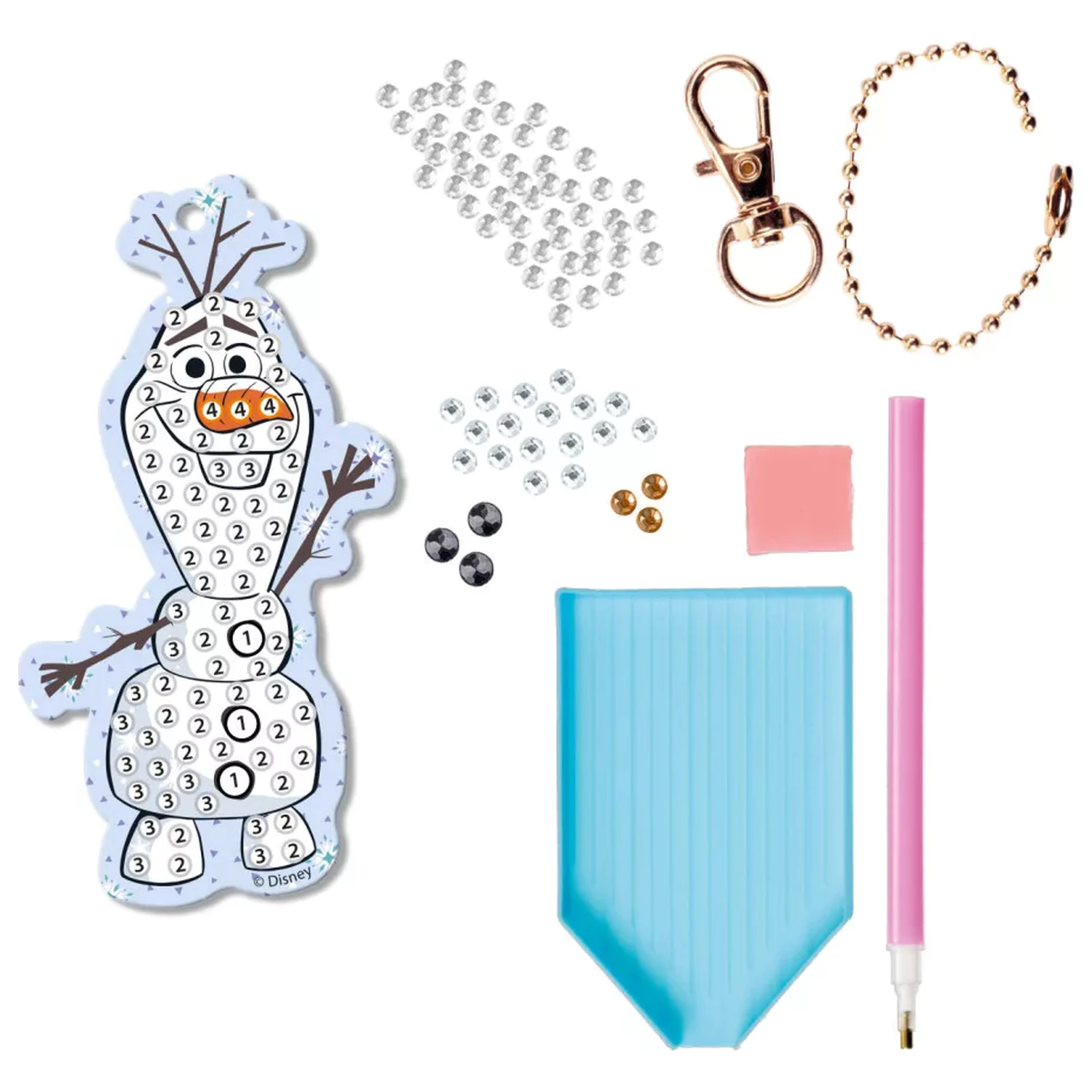 Disney Frozen Olaf Diamond Painting Breloc Kit poza produsului