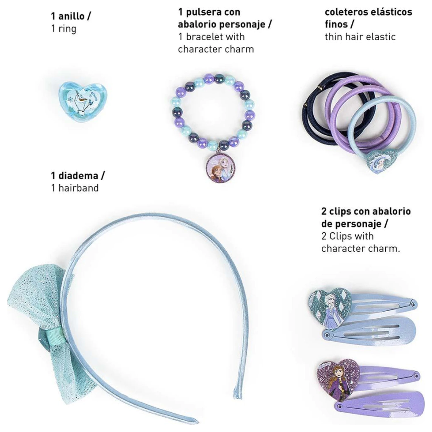 Disney Frozen Set de accesorii de par On-the-Go poza produsului