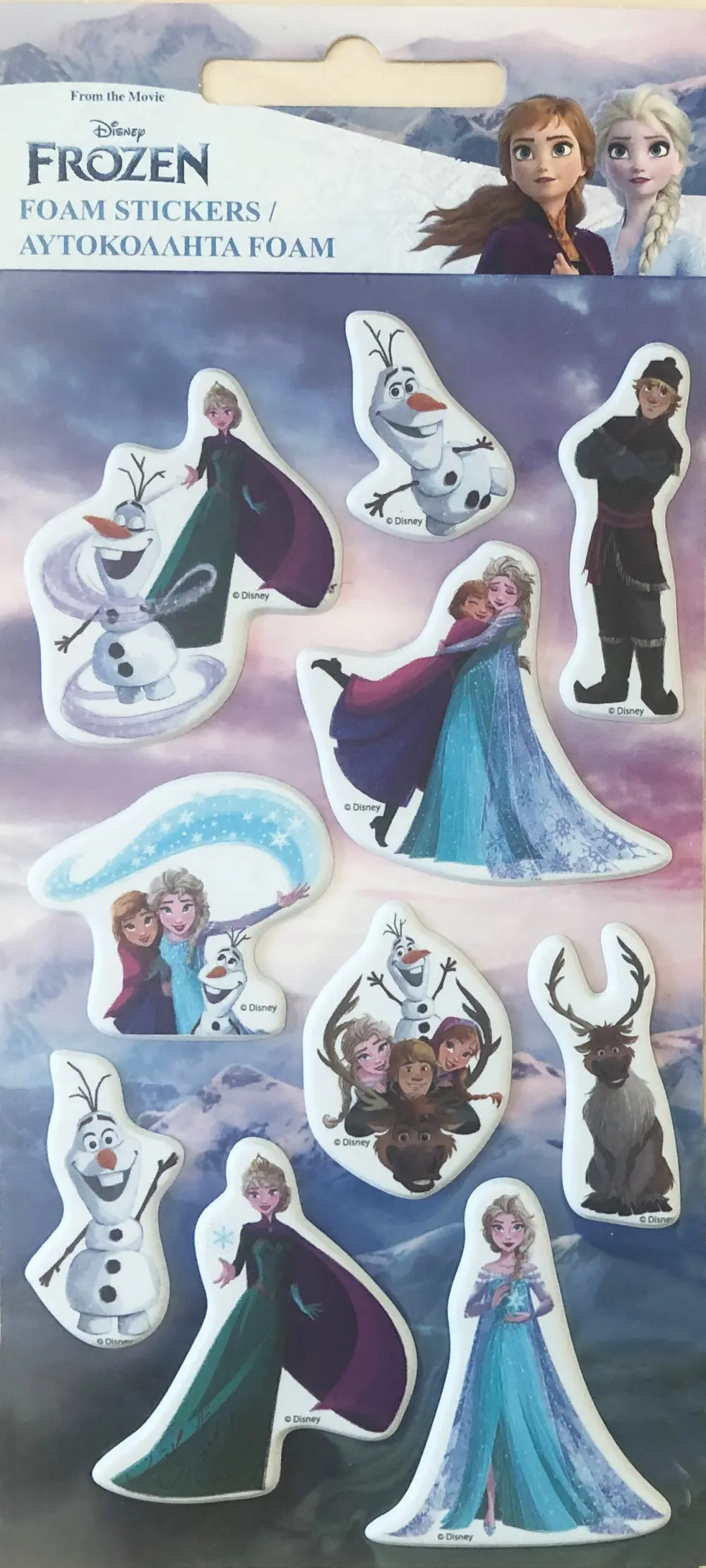 Disney Frozen Puffy Spuma Sticker Set poza produsului