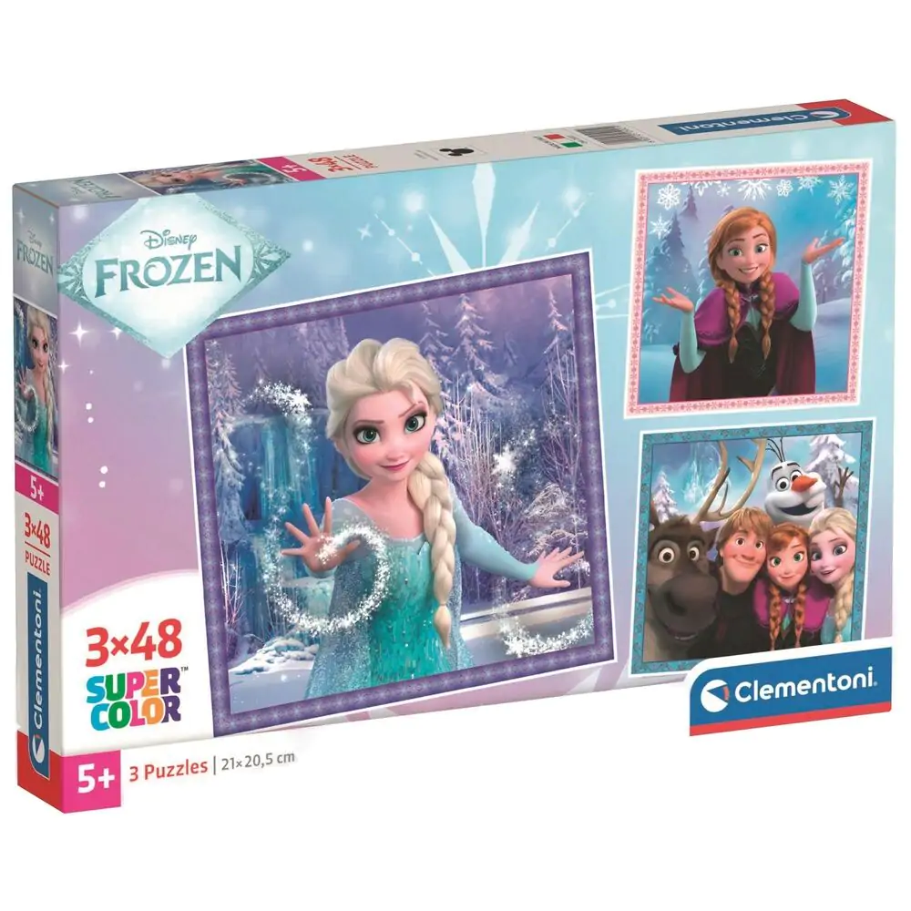 Disney Frozen puzzle 3 x 48 piese poza produsului