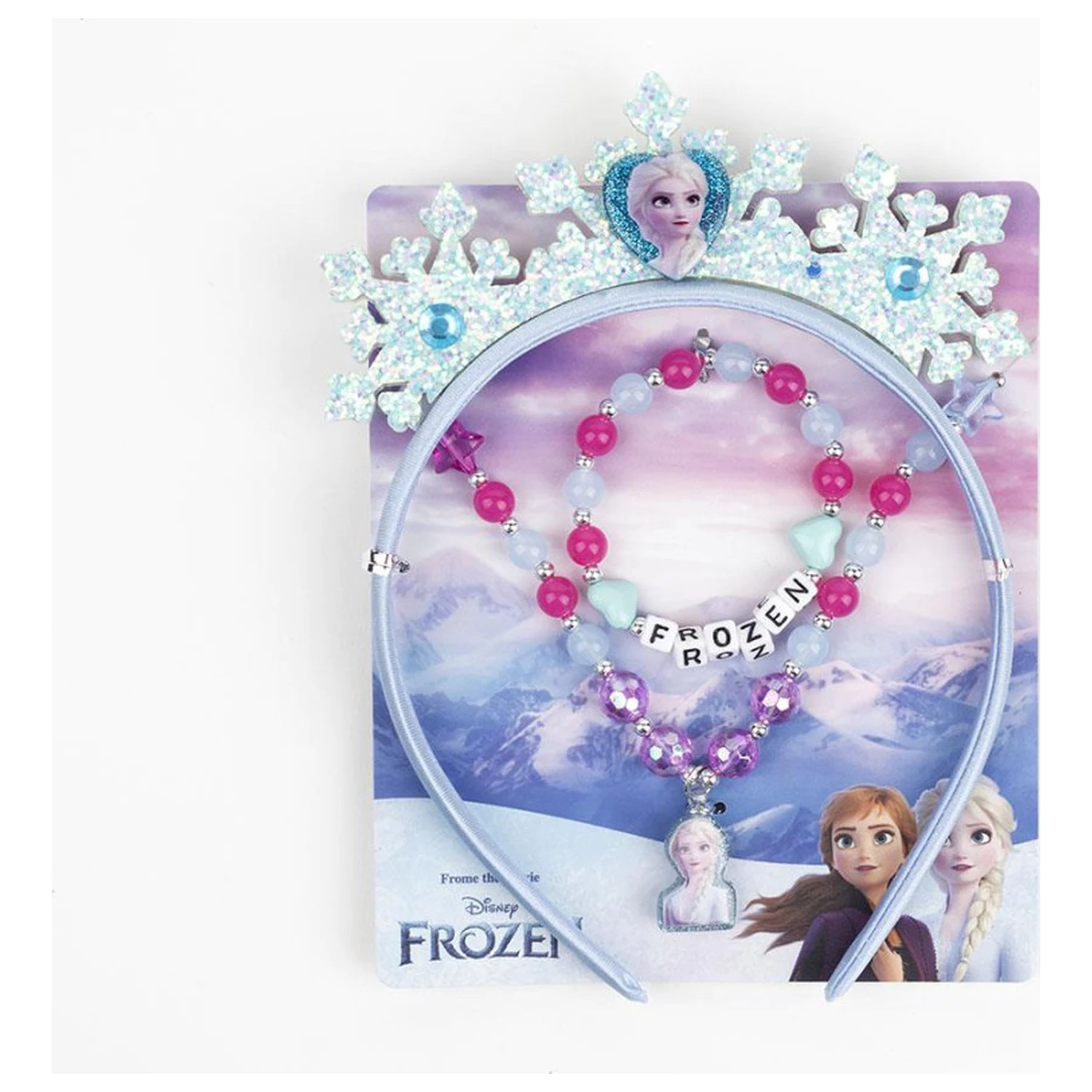Disney Frozen Royal Blue Set bijuterii si bentita poza produsului