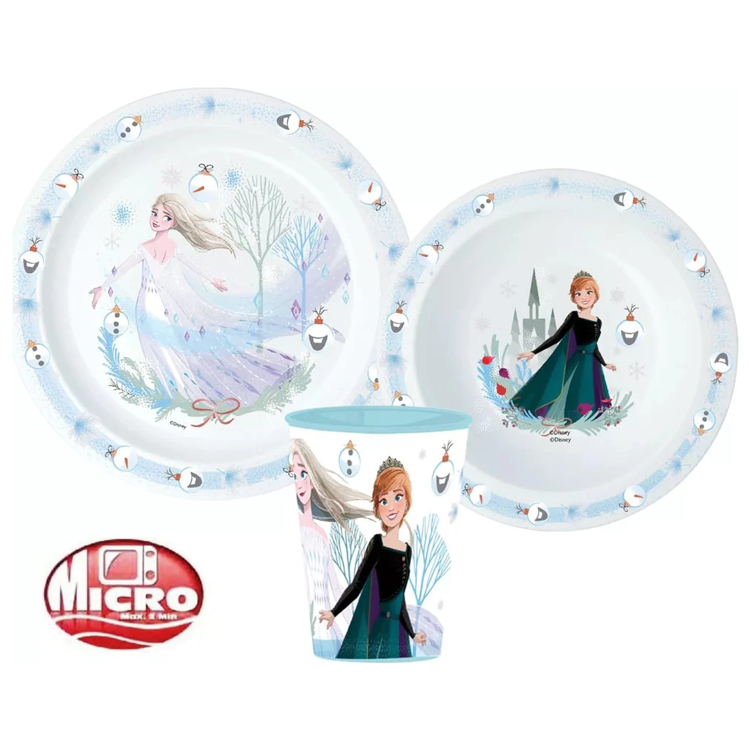 Disney Frozen Royally Cool Christmas Sort si set de vesela din plastic poza produsului