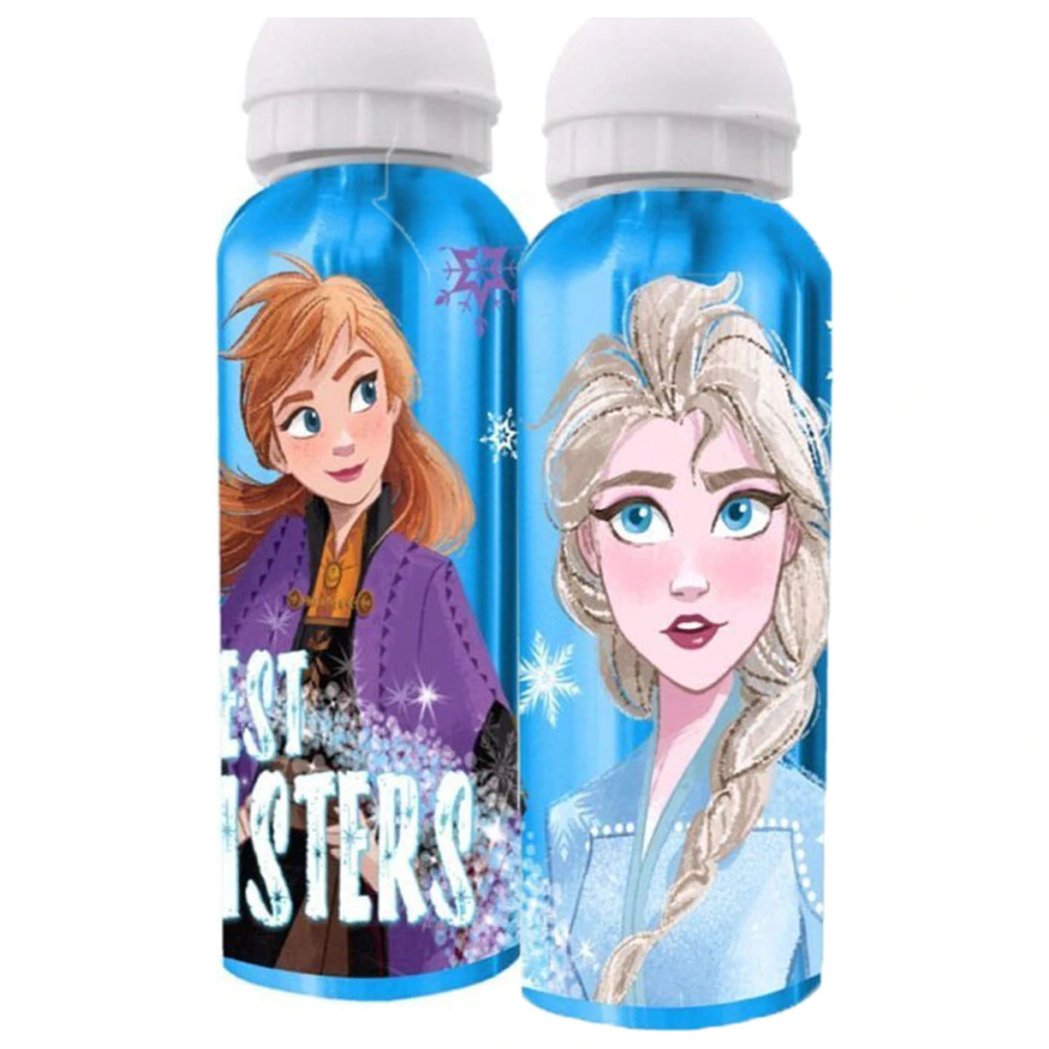 Disney Frozen Sisters Butelie de apa din aluminiu cu capac pentru baut 500 ml poza produsului