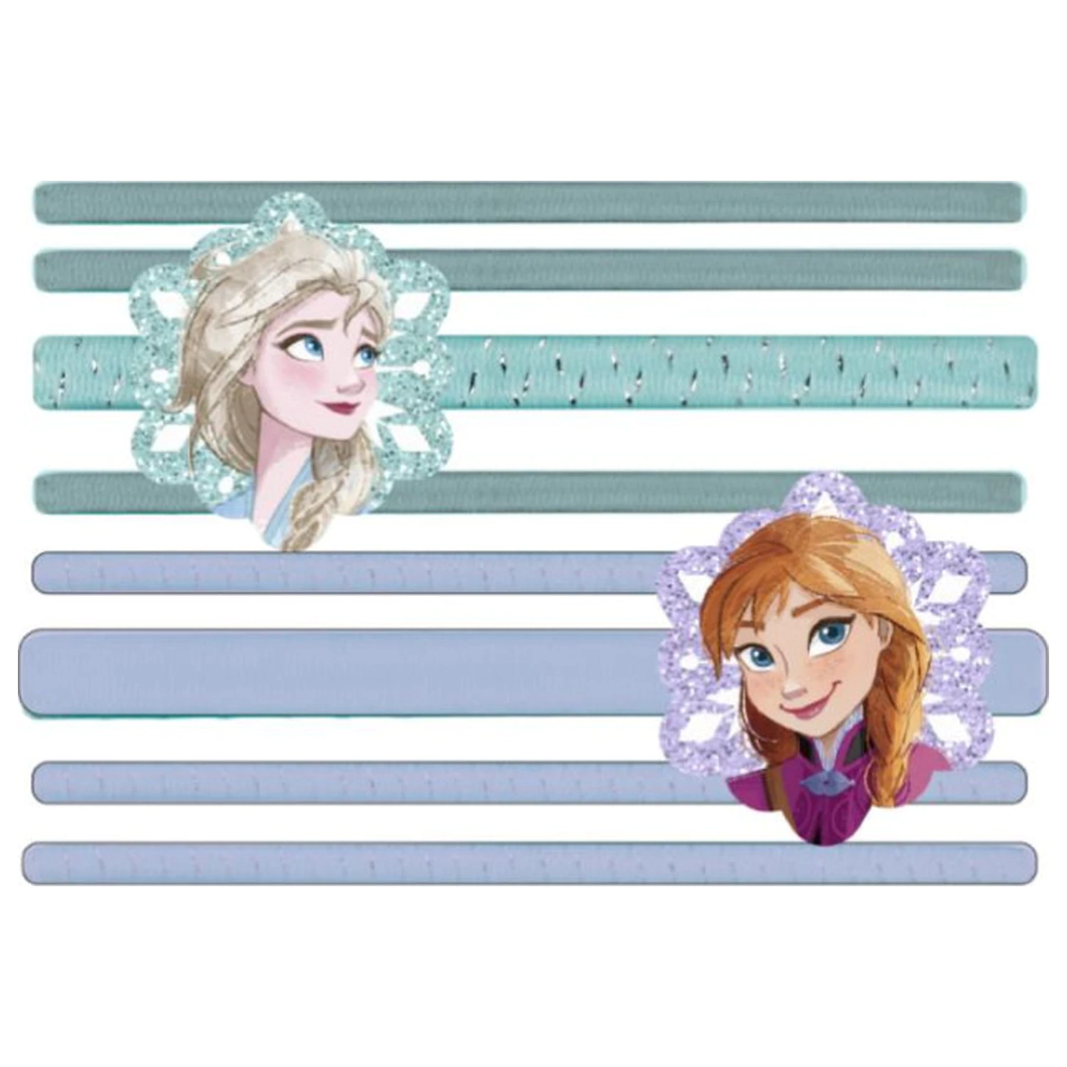 Disney Frozen Snowflakes Set de legături pentru păr 8 bucăți poza produsului