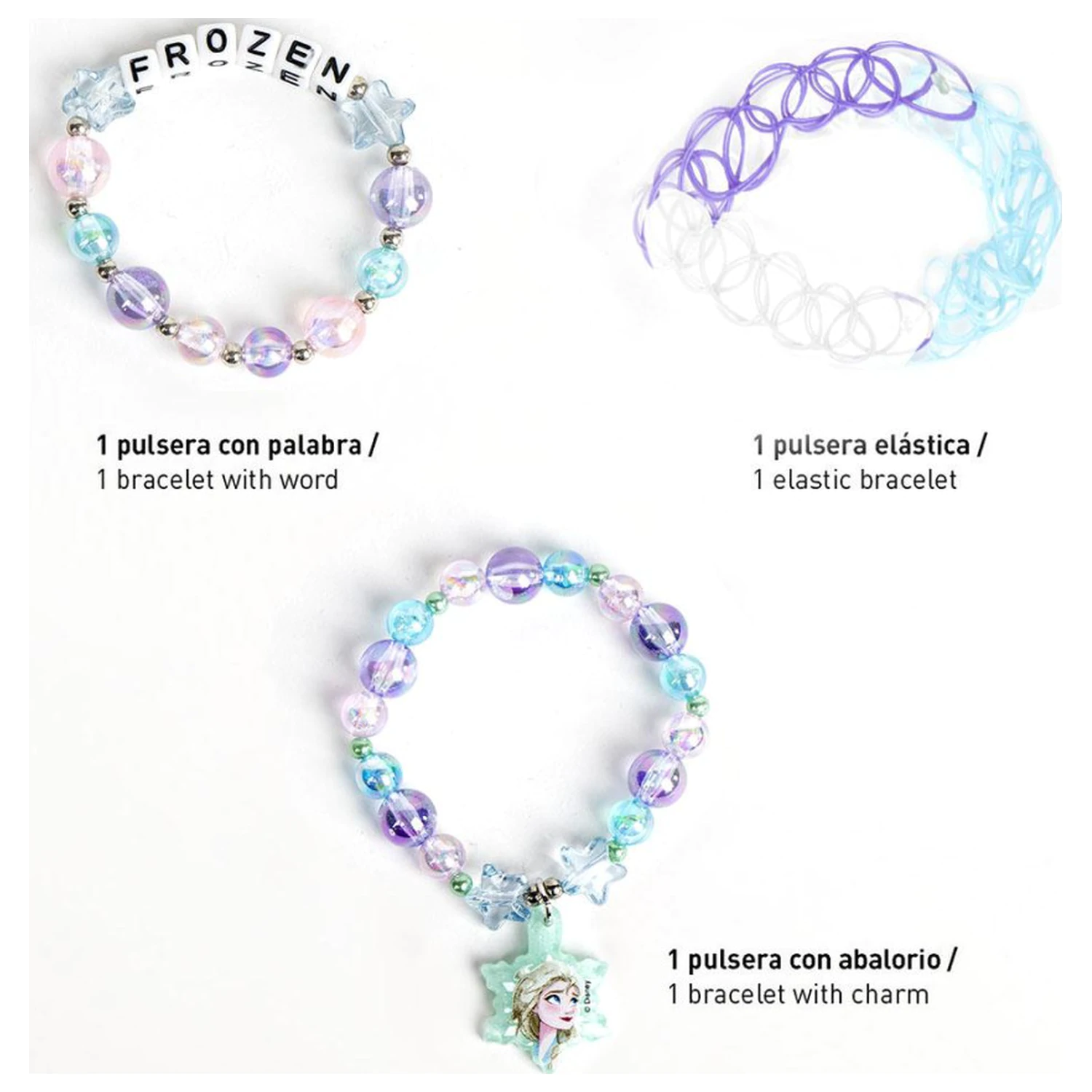 Disney Frozen Snowflakes set de brățări de 3 bucăți poza produsului