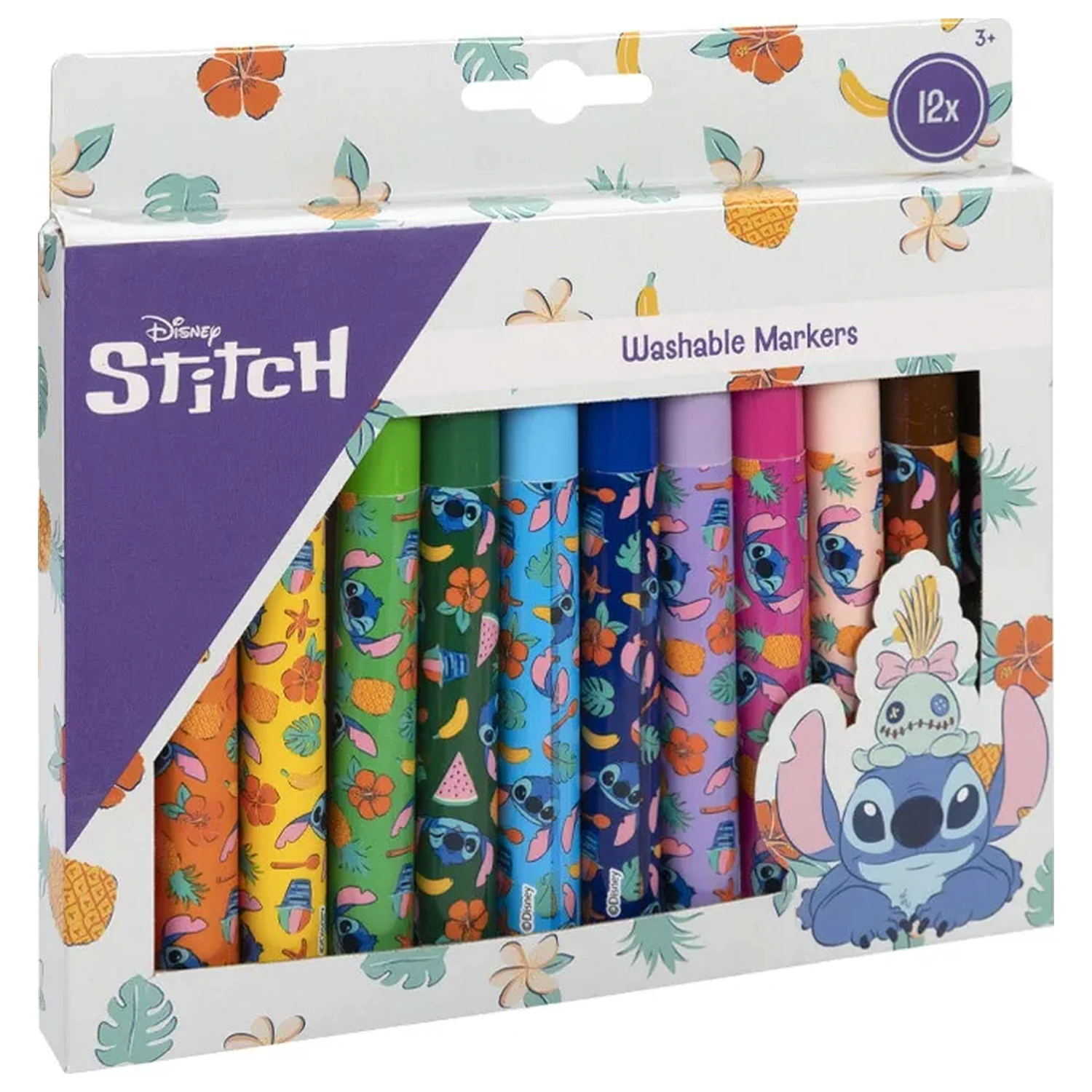 Disney Frozen Snowflakes Markere textile lavabile 12 buc poza produsului