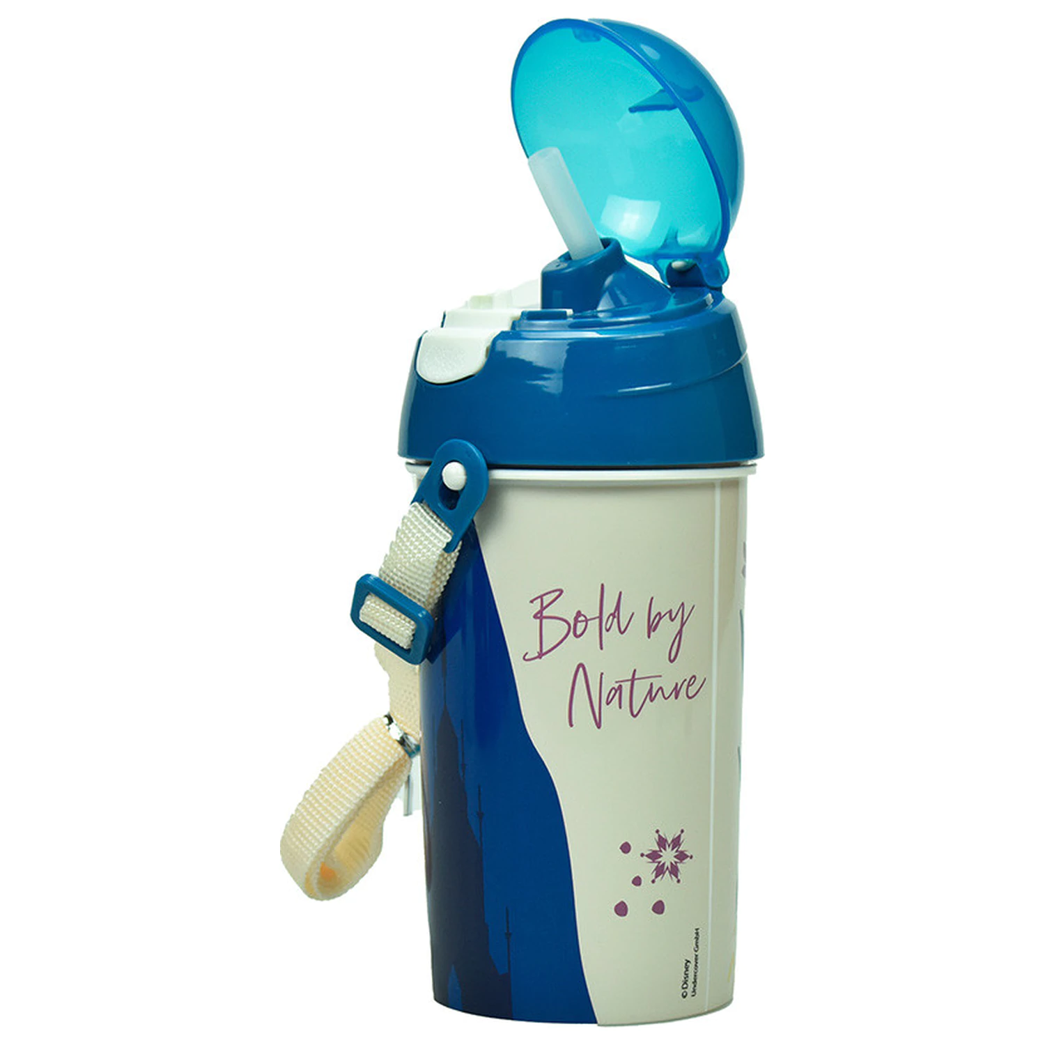 Disney Frozen Together We Lead sticla de plastic cu pai si agatatoare 500 ml poza produsului