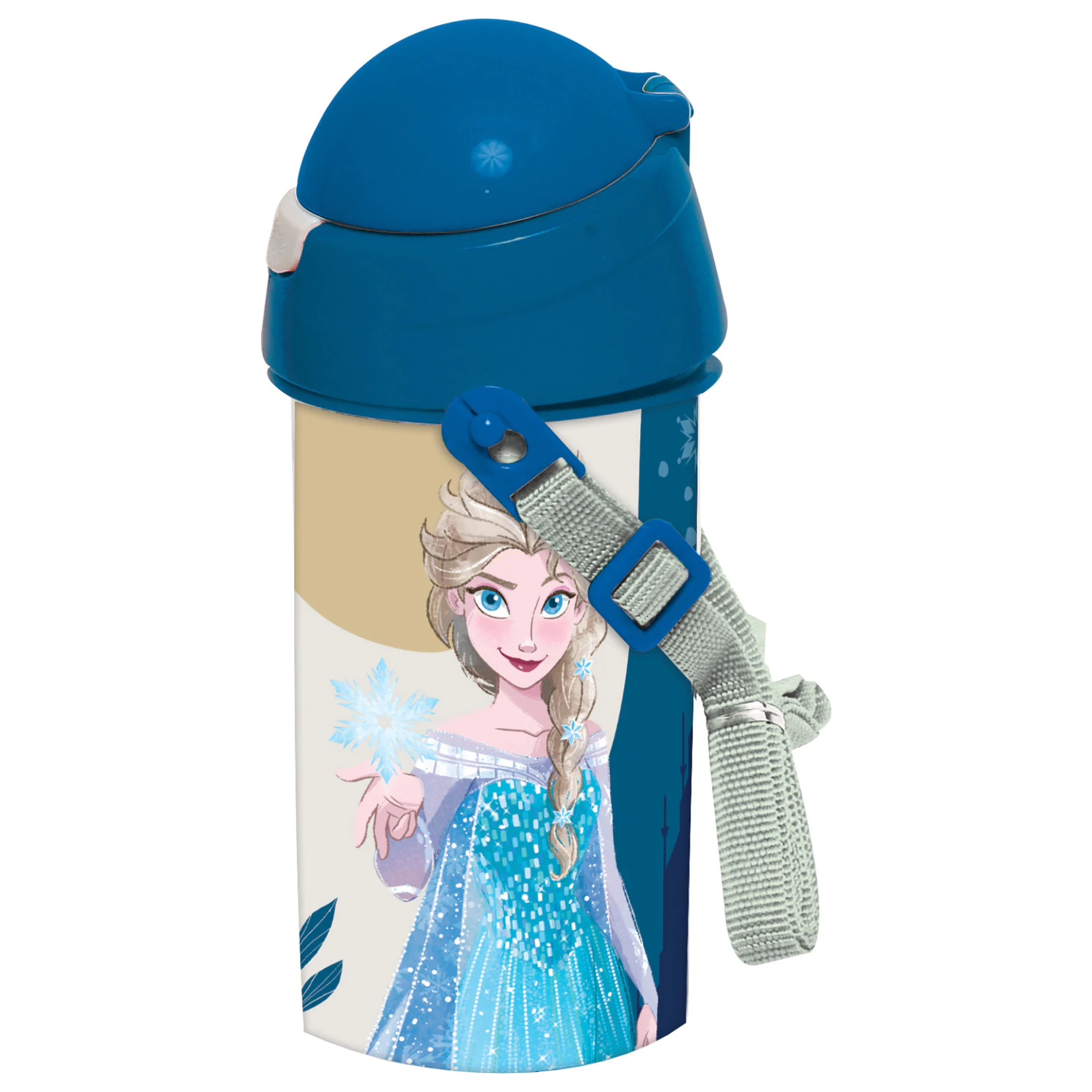 Disney Frozen Together We Lead sticla de plastic cu pai si agatatoare 500 ml poza produsului