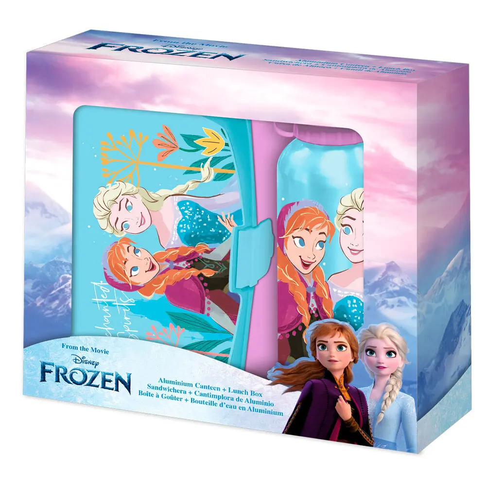 Disney Frozen cutie de prânz + sticlă de aluminiu set 500ml poza produsului