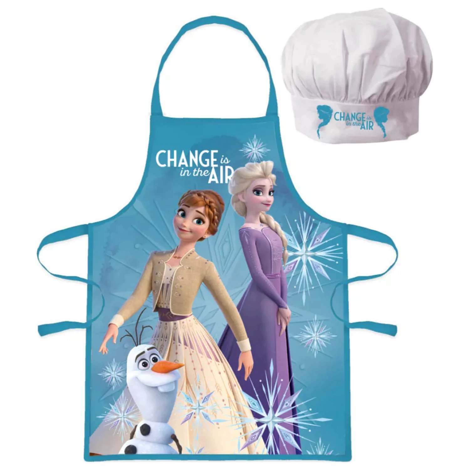 Disney Frozen White Snowflake Kids Apron Set din 2 Piese poza produsului
