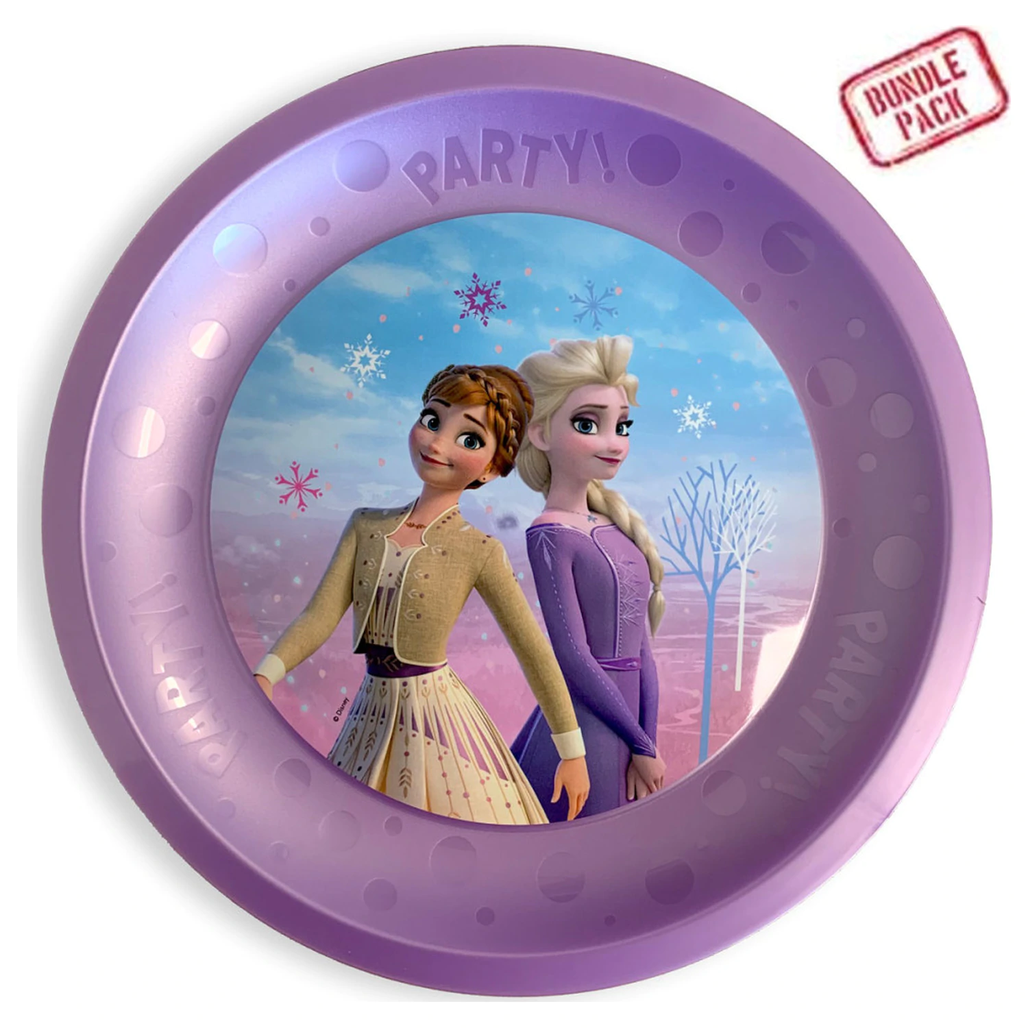 Disney Frozen Wind micro premium plastic flat plate 4 piese set 21 cm poza produsului