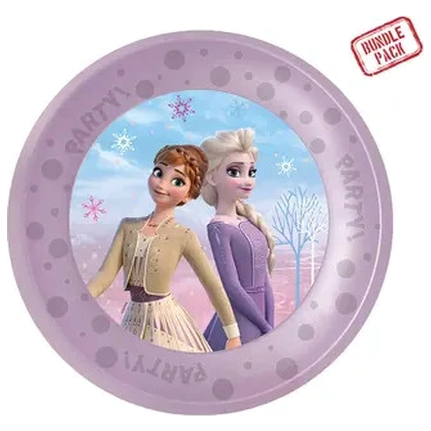 Disney Frozen Wind micro premium plastic flat plate 4 piese set 21 cm poza produsului