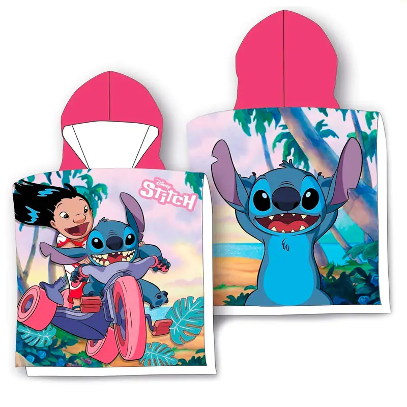 Disney Lilo & Stitch prosop tip poncho din bumbac poza produsului