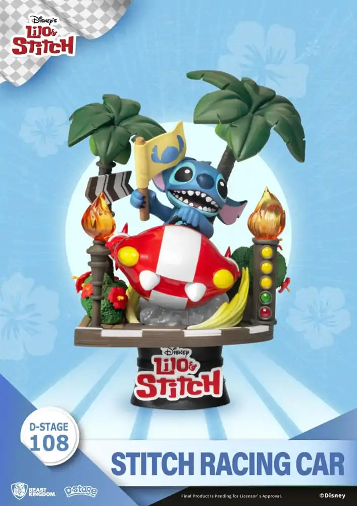 Disney: Lilo & Stitch - Stitch Mașină de curse PVC Dioramă poza produsului