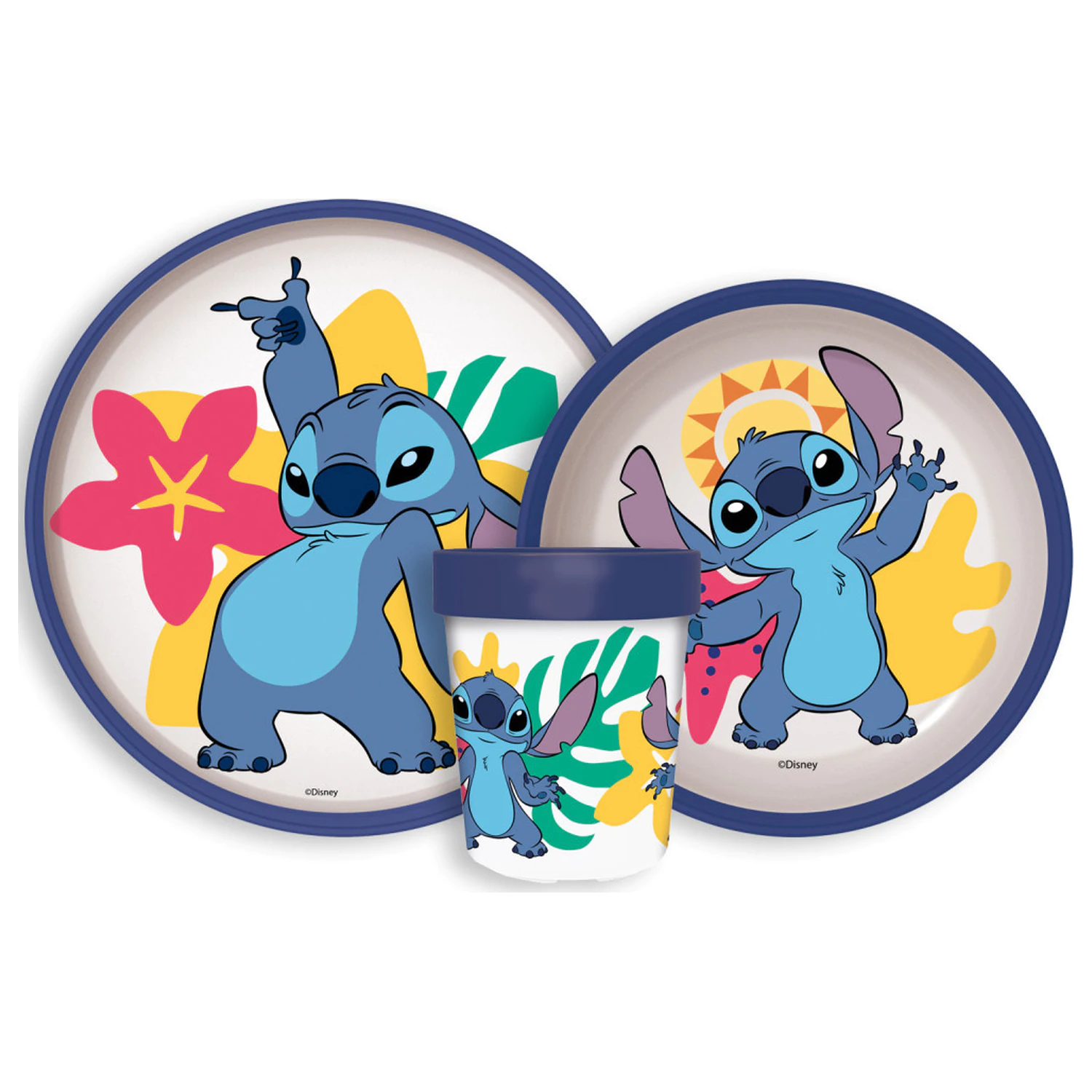 Disney Lilo and Stitch Palms set vesela antiderapant, Micro Plastic Set poza produsului