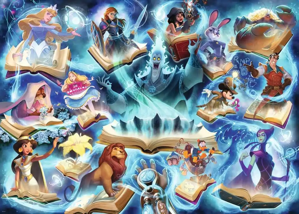 Disney Lorcana Puzzle Glimmers of the Realm: Sapphire (1000 piese) poza produsului