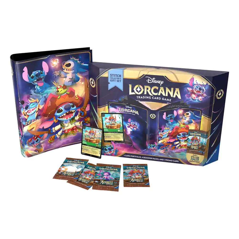 Disney Lorcana TCG Set Cadou Azurite Sea Stitch *Ediție Engleză* poza produsului