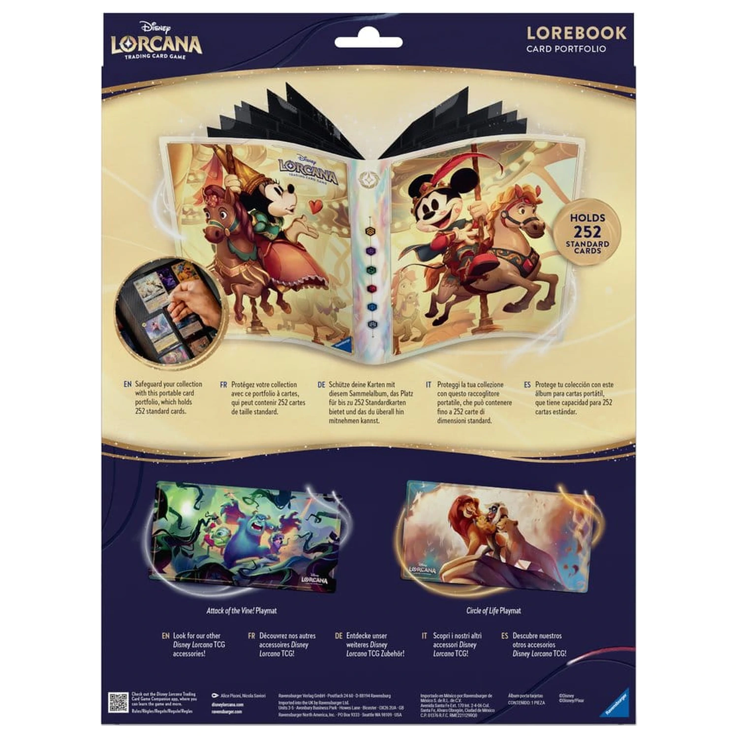 Disney Lorcana TCG Card Portfolio Mickey & Minnie poza produsului