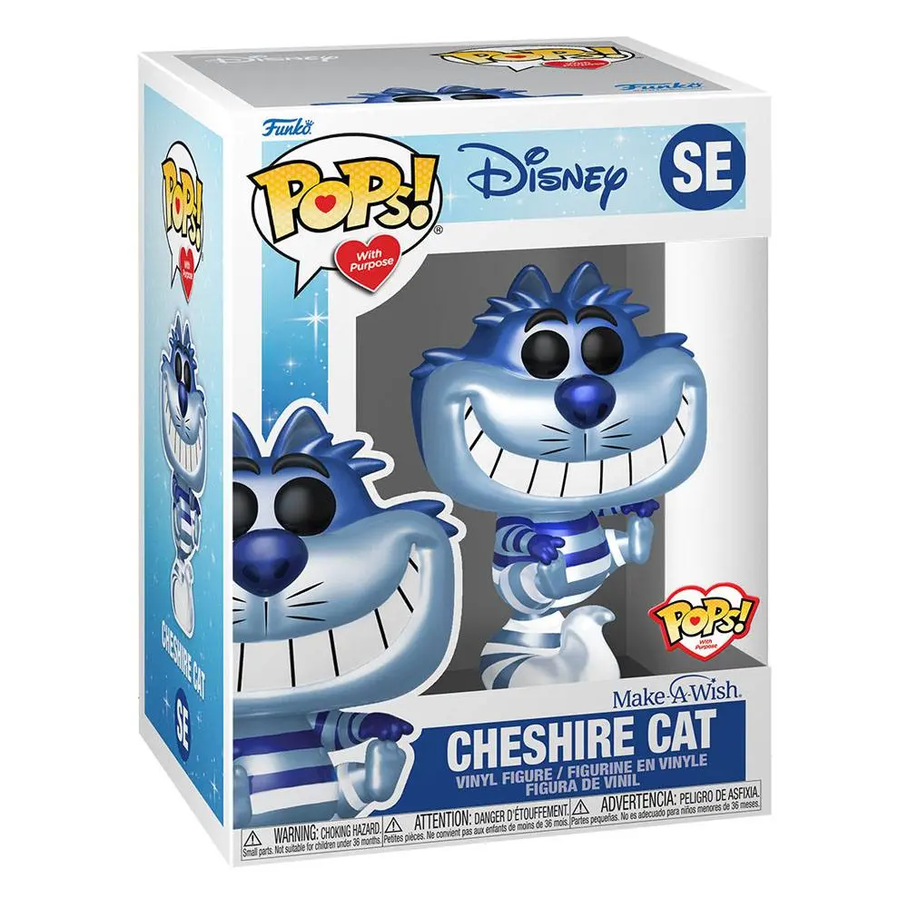 Disney Make a Wish 2022 POP! Figurina de Vinil Disney Pisica Cheshire (Metalizat) 9 cm poza produsului