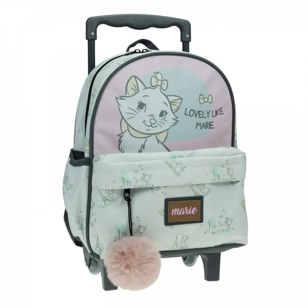 Disney Marie the Cat Rucsac prescolar pe roti, Geanta 30 cm poza produsului