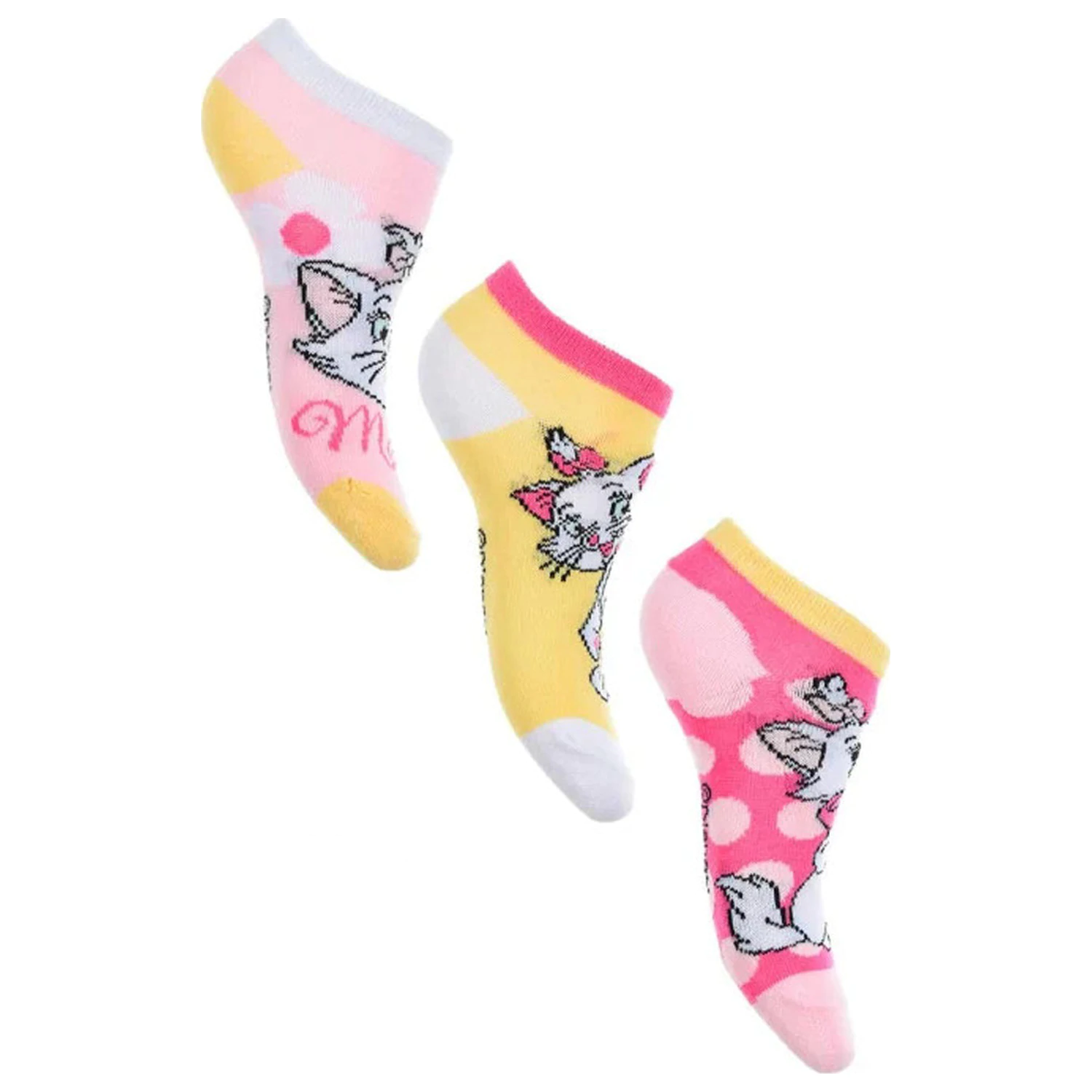 Disney Marie Dots Yellow Secret Socks pentru Copii 23/26 poza produsului