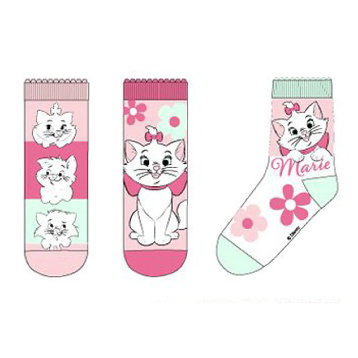 Disney Marie Fancy Pink Șosete Copii 27/30 poza produsului