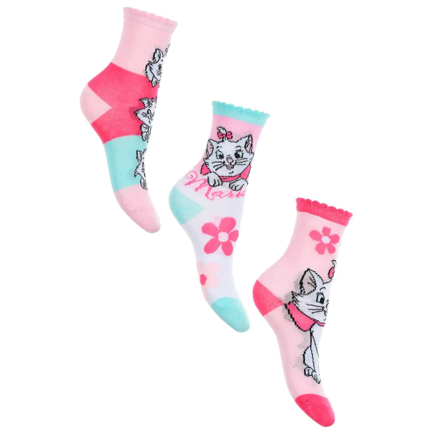 Disney Marie Fancy Pink Șosete Copii 27/30 poza produsului