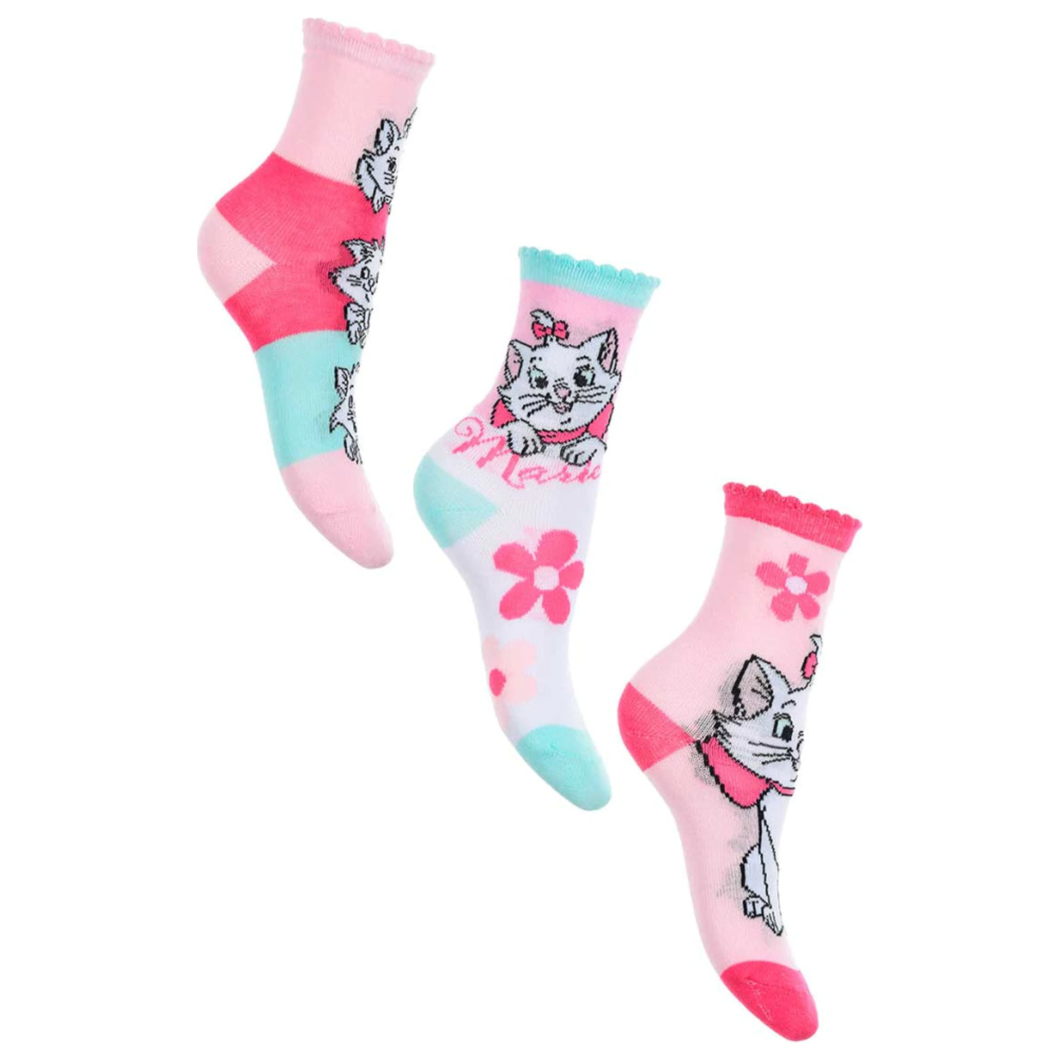 Disney Marie Fancy Pink Șosete pentru copii 31/34 poza produsului