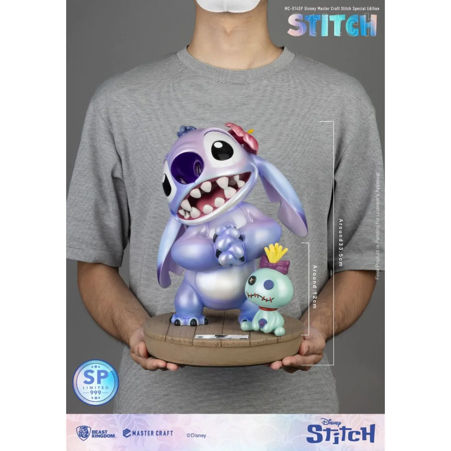 Statuie Disney Master Craft Lilo & Stitch Stitch Special Edition 34 cm poza produsului