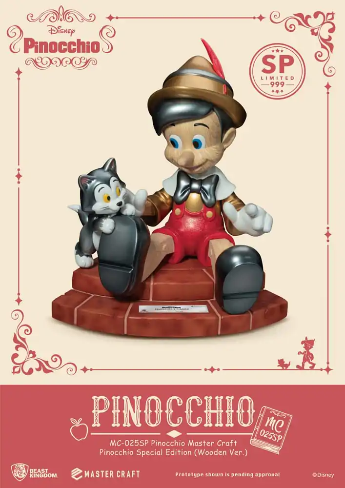 Disney Master Craft Statuie Pinocchio Wooden Ver. Ediție Specială 27 cm poza produsului