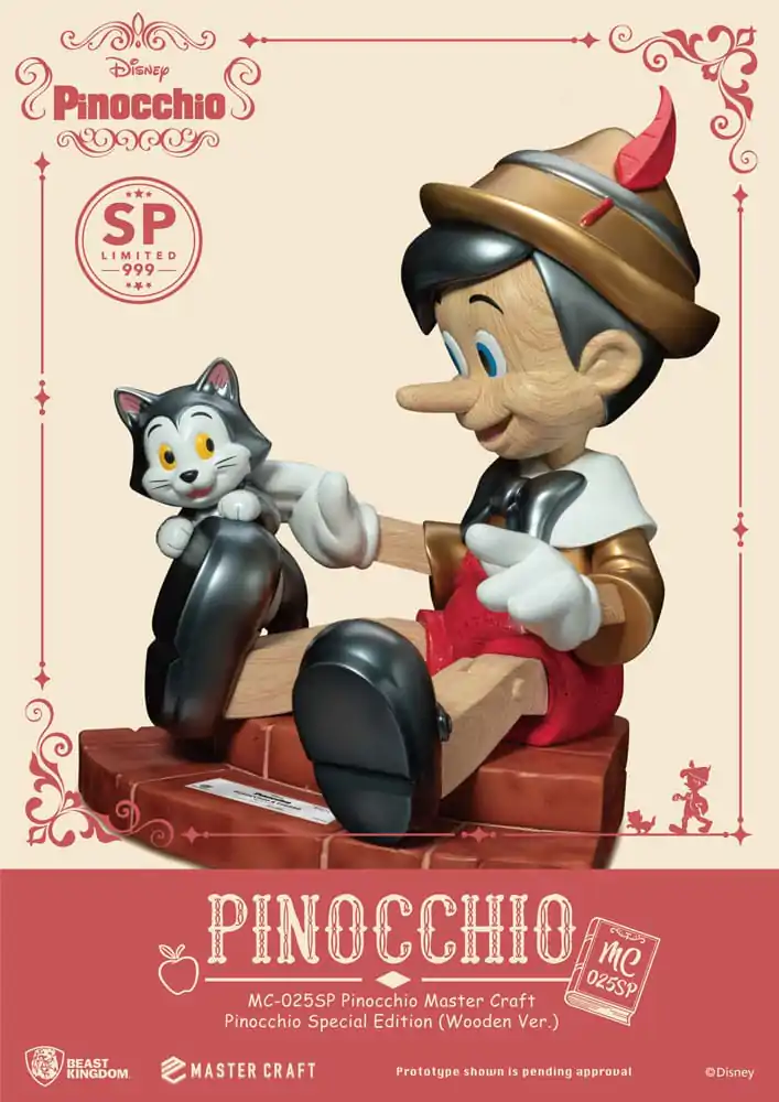 Disney Master Craft Statuie Pinocchio Wooden Ver. Ediție Specială 27 cm poza produsului