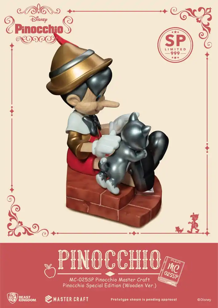 Disney Master Craft Statuie Pinocchio Wooden Ver. Ediție Specială 27 cm poza produsului
