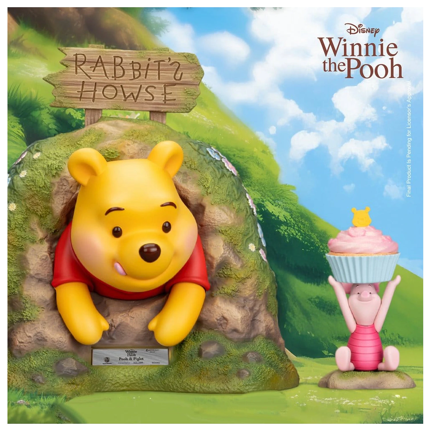 Disney Master Craft Statuie Pooh & Piglet 33 cm poza produsului
