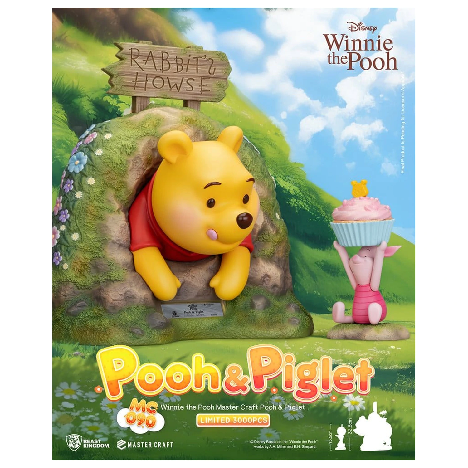 Disney Master Craft Statuie Pooh & Piglet 33 cm poza produsului