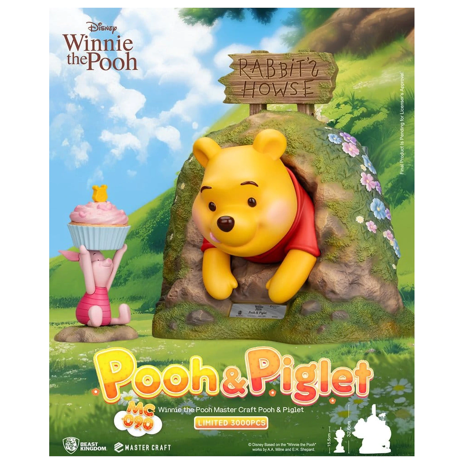 Disney Master Craft Statuie Pooh & Piglet 33 cm poza produsului