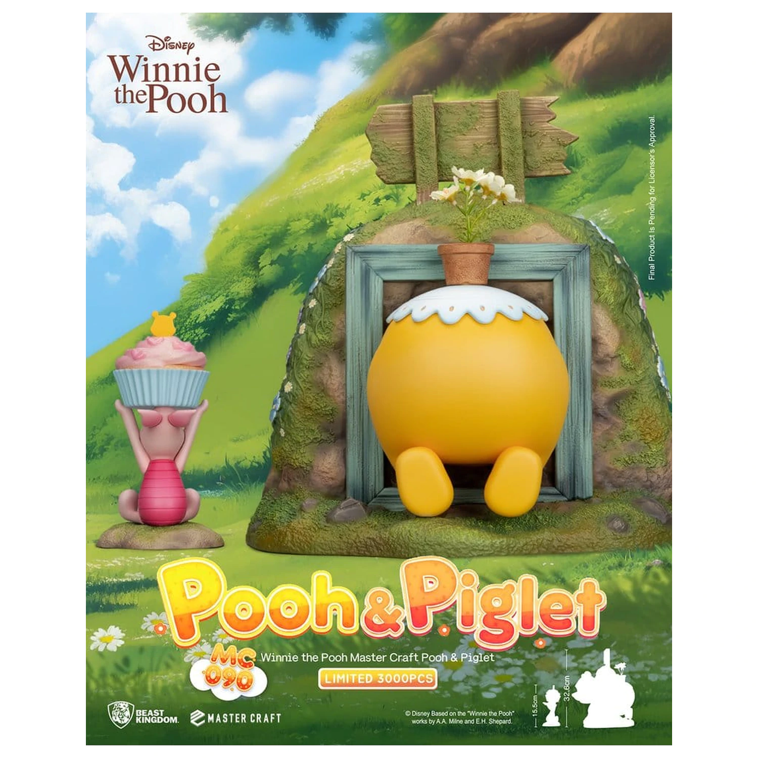 Disney Master Craft Statuie Pooh & Piglet 33 cm poza produsului