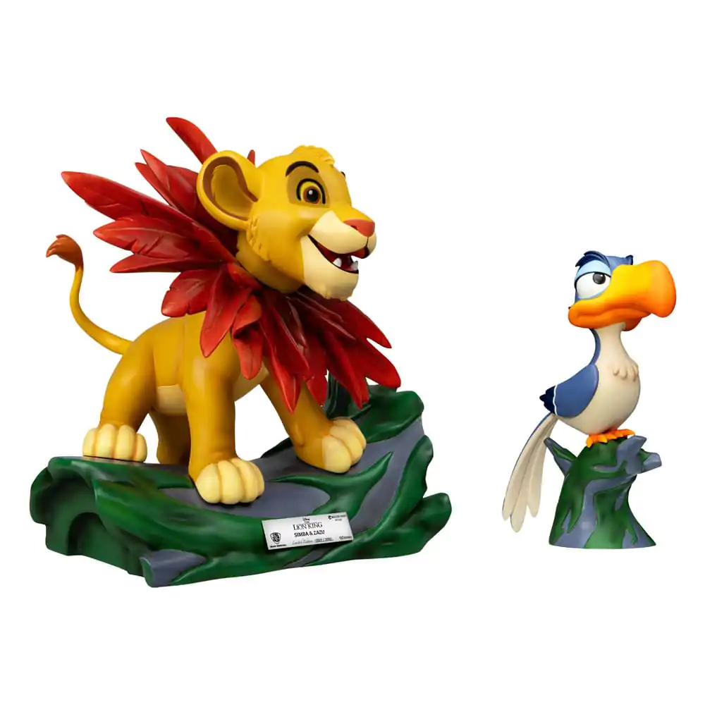 Disney Master Craft Statues Set de 2 figurine Regele Leu Little Simba & Zazu 31 cm poza produsului